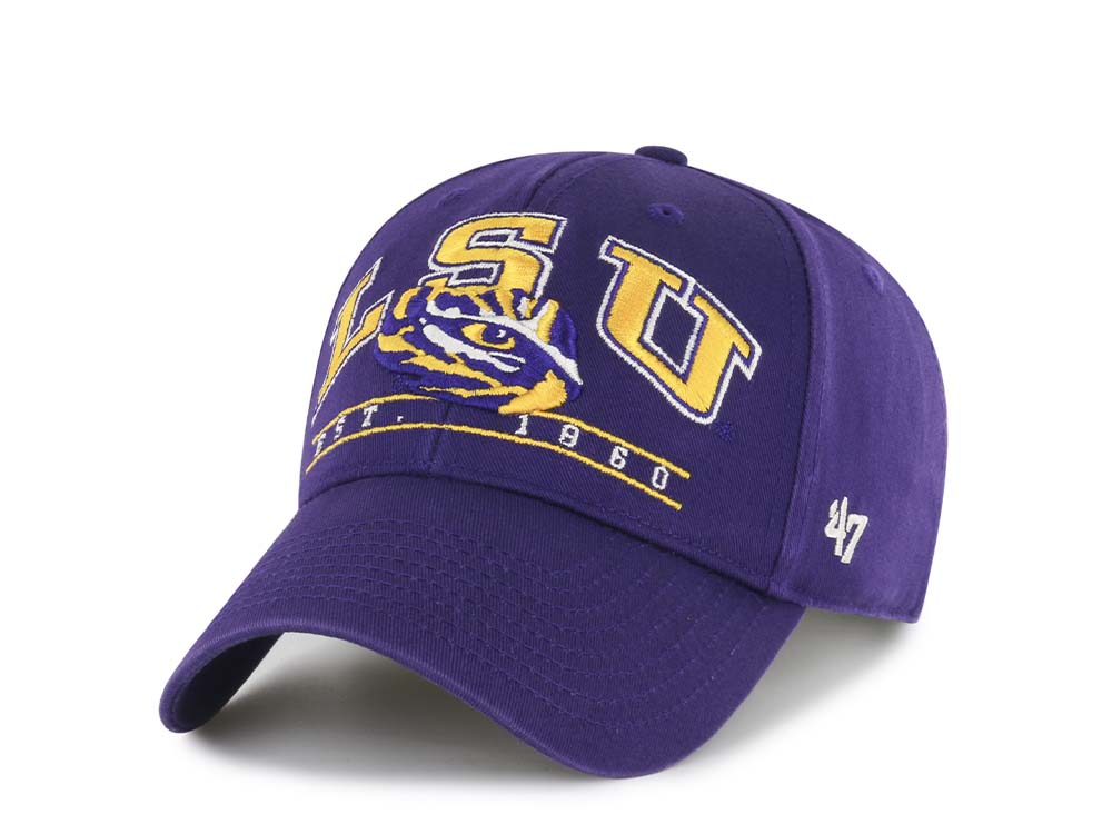 47Brand Louisiana State Tigers LSU Purple Fletcher MVP Strapback Casquette