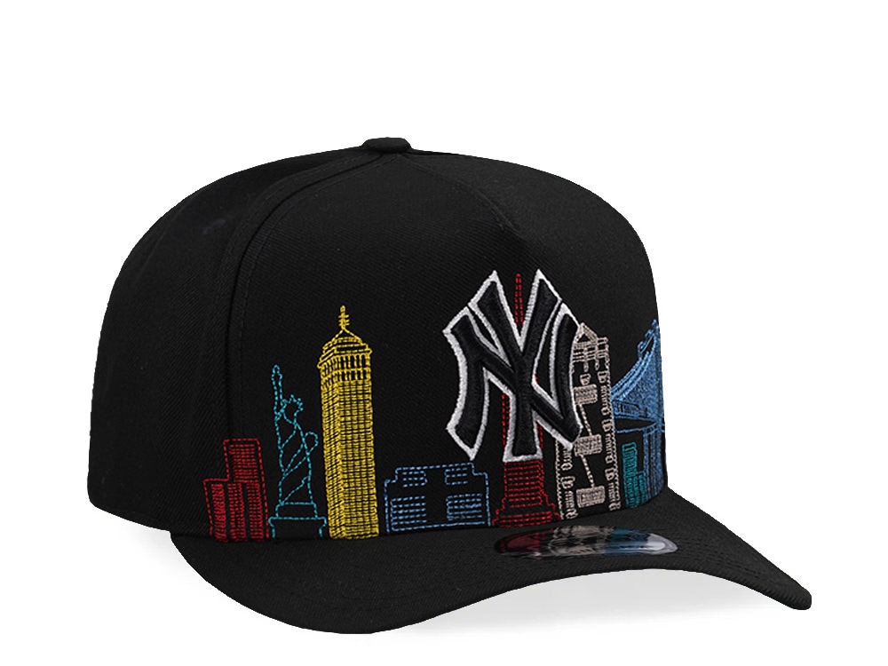 New Era New York Yankees Skyline Black Prime Edition 9Fifty A Frame Snapback Casquette
