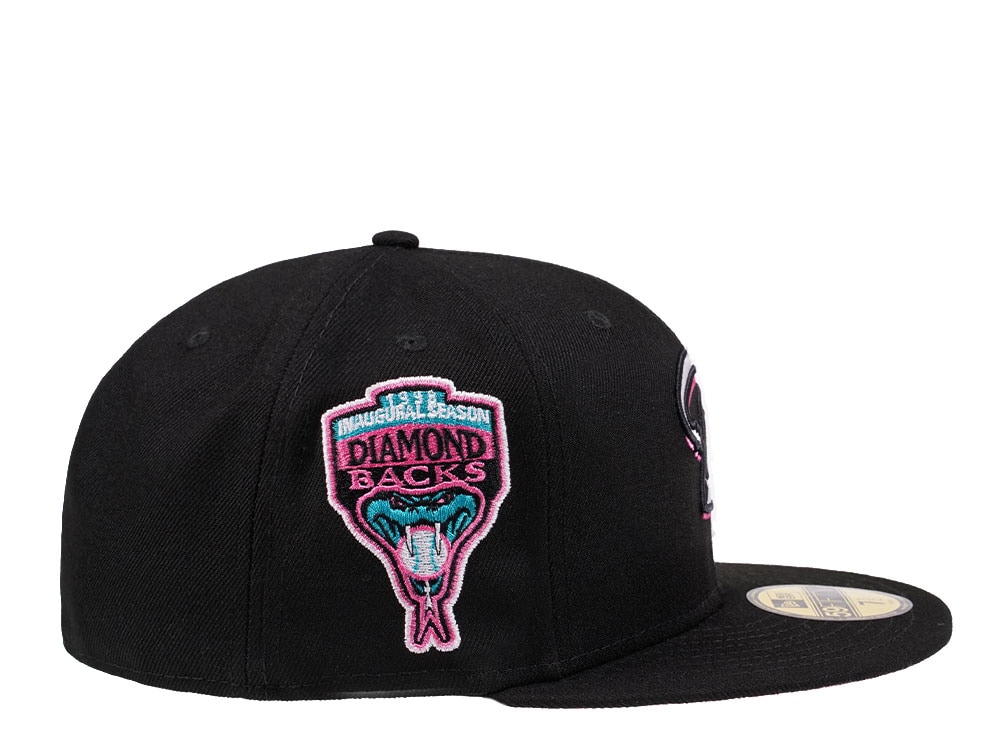 New Era Arizona Diamondbacks Inaugural Season 1998 Black and Pink Edition 59Fifty Fitted Casquette