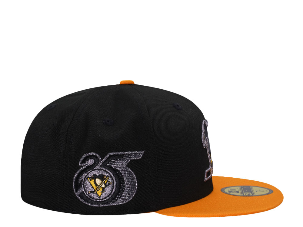 New Era Pittsburgh Penguins 25th Anniversary Metallic Black Two Tone Edition 59Fifty Fitted Casquette