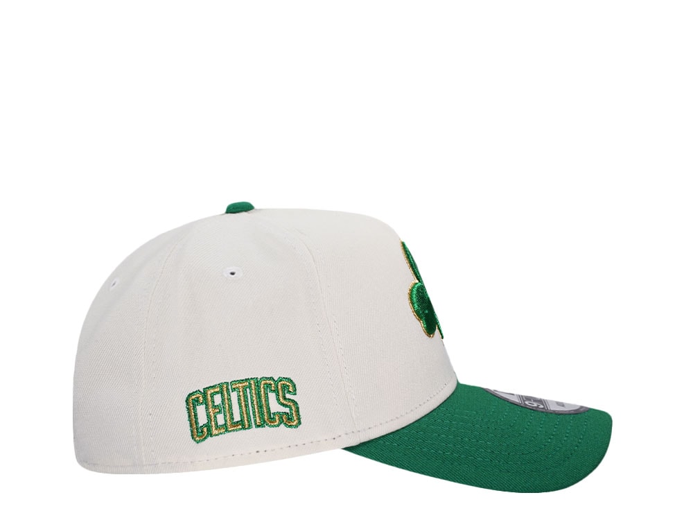 New Era Boston Celtics Chrome Gold Two Tone Edition 9Forty A Frame Snapback Casquette