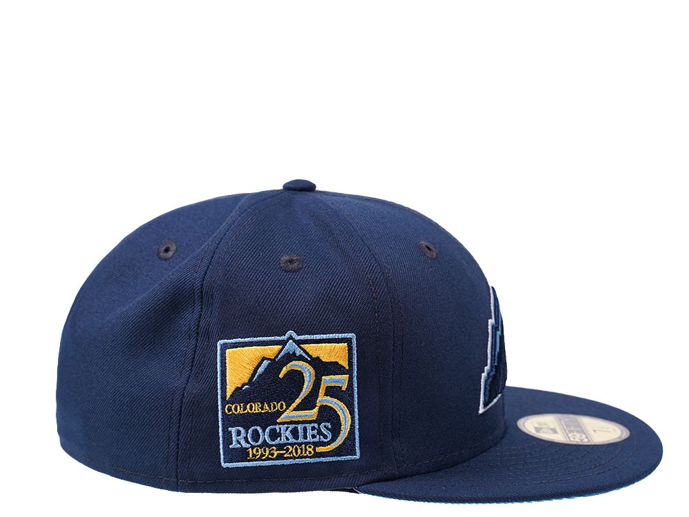 New Era Colorado Rockies 25th Anniversary Glacier Blue Edition 59Fifty Fitted Casquette