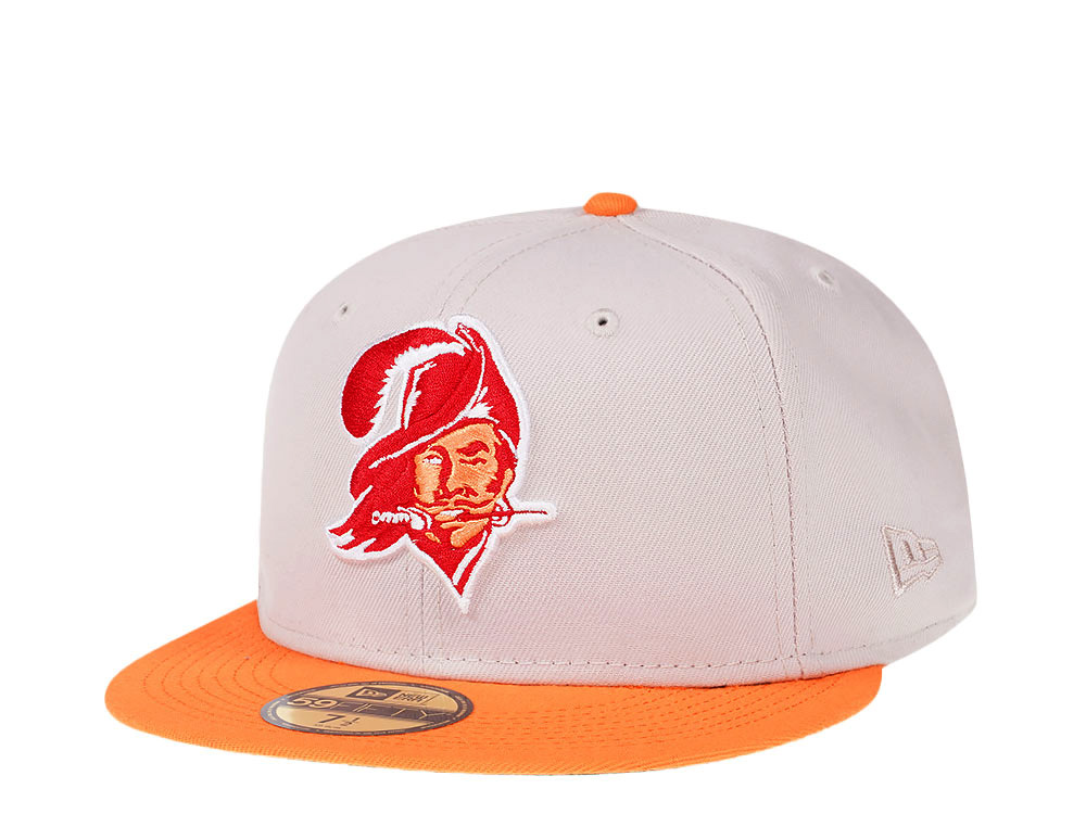 New Era Tampa Bay Buccaneers Stone Two Tone Throwback 59Fifty Fitted Casquette