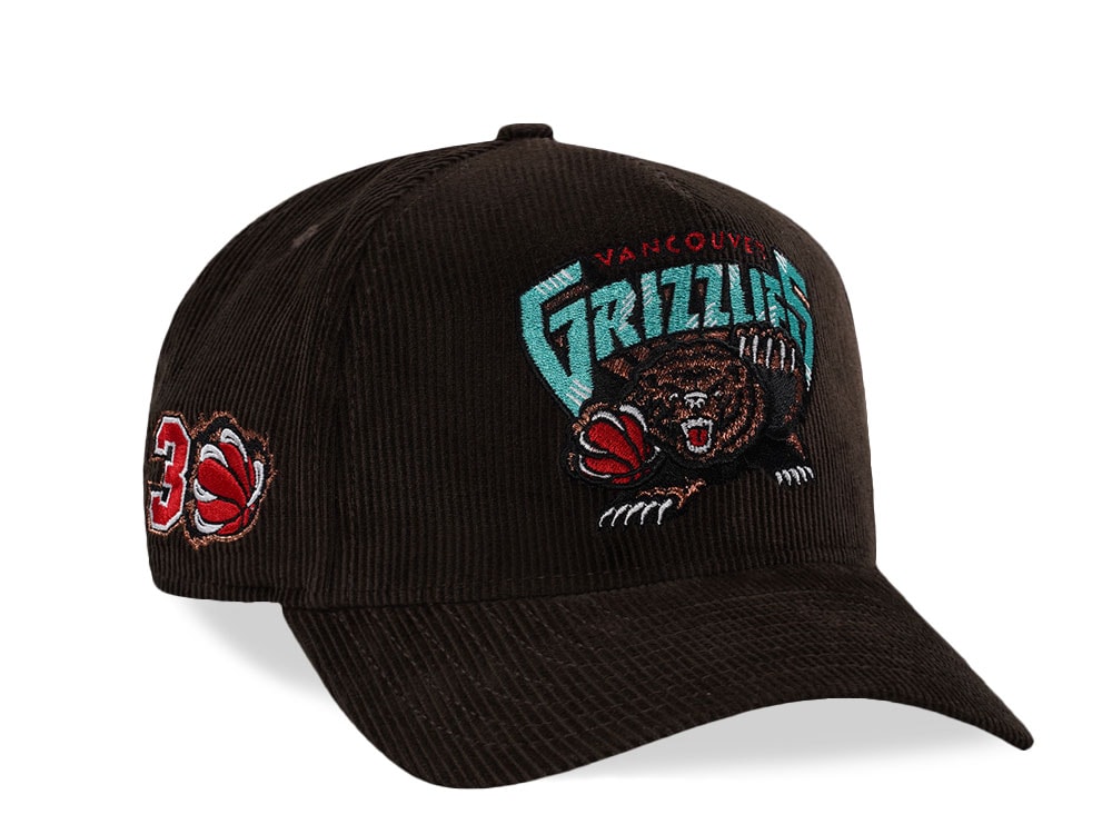 New Era Memphis Grizzlies 30th Anniversary Corduroy Walnut Prime Edition 9Fifty A Frame Snapback Casquette
