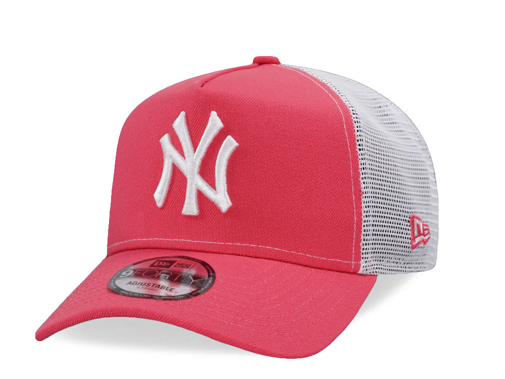 New Era New York Yankees Coral Trucker 9Forty A Frame Snapback Casquette