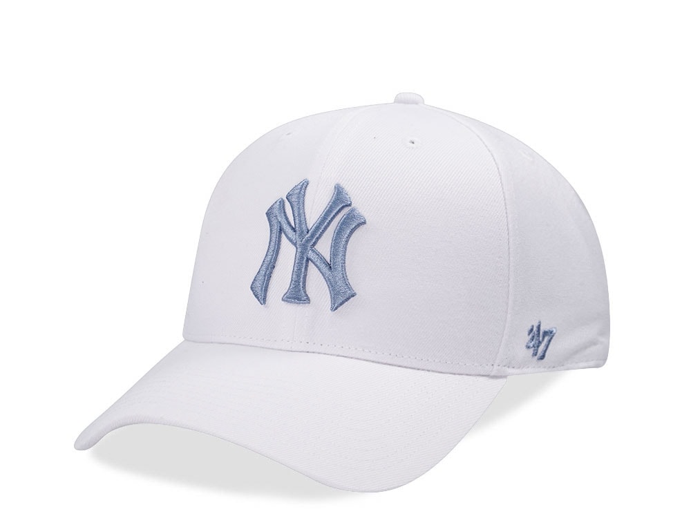47Brand New York Yankees White MVP Snapback Casquette