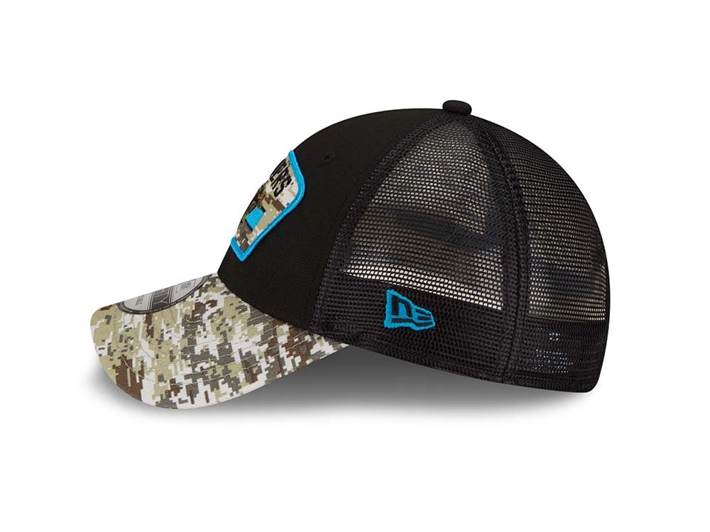 New Era Carolina Panthers Salute to Service 21 9Forty Trucker Snapback Casquette