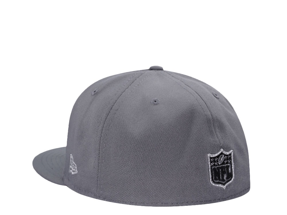 New Era Las Vegas Raiders 60th Anniversary Metallic Gray Prime Edition 59Fifty Fitted Casquette