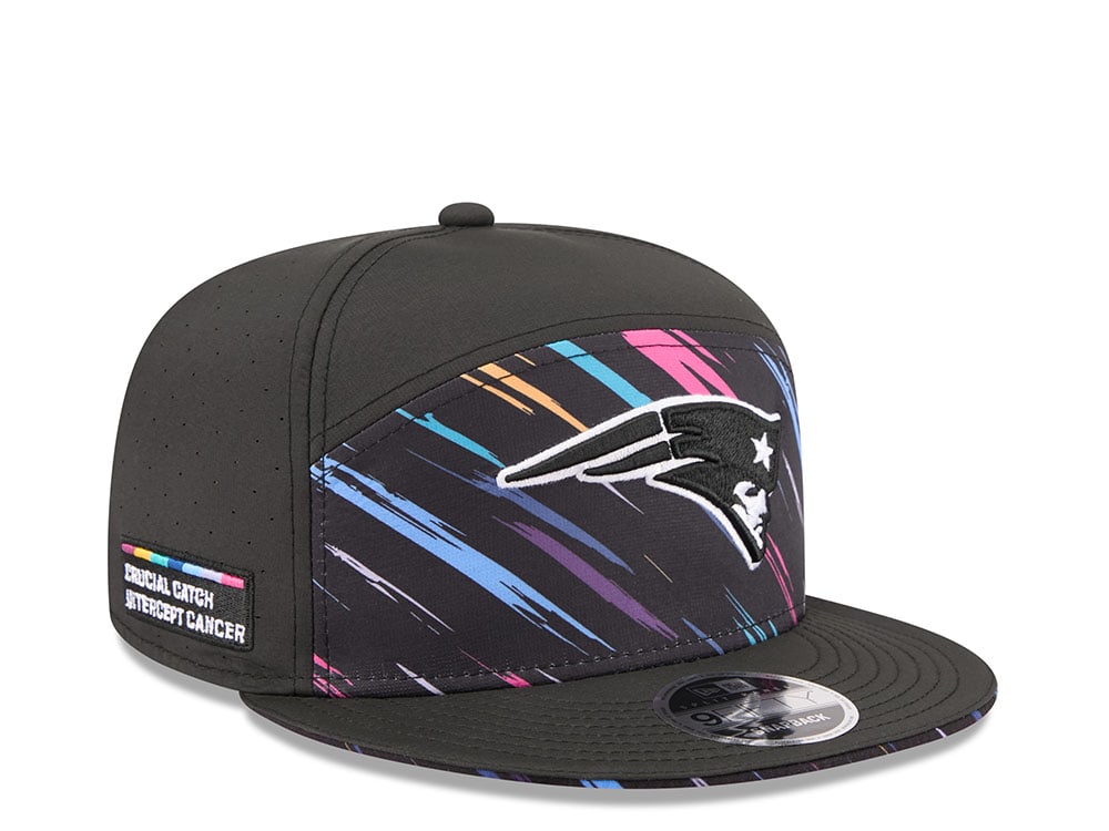 New Era New England Patriots Crucial Catch 2026 Black Edition 9Fifty Split Panel Snapback Casquette