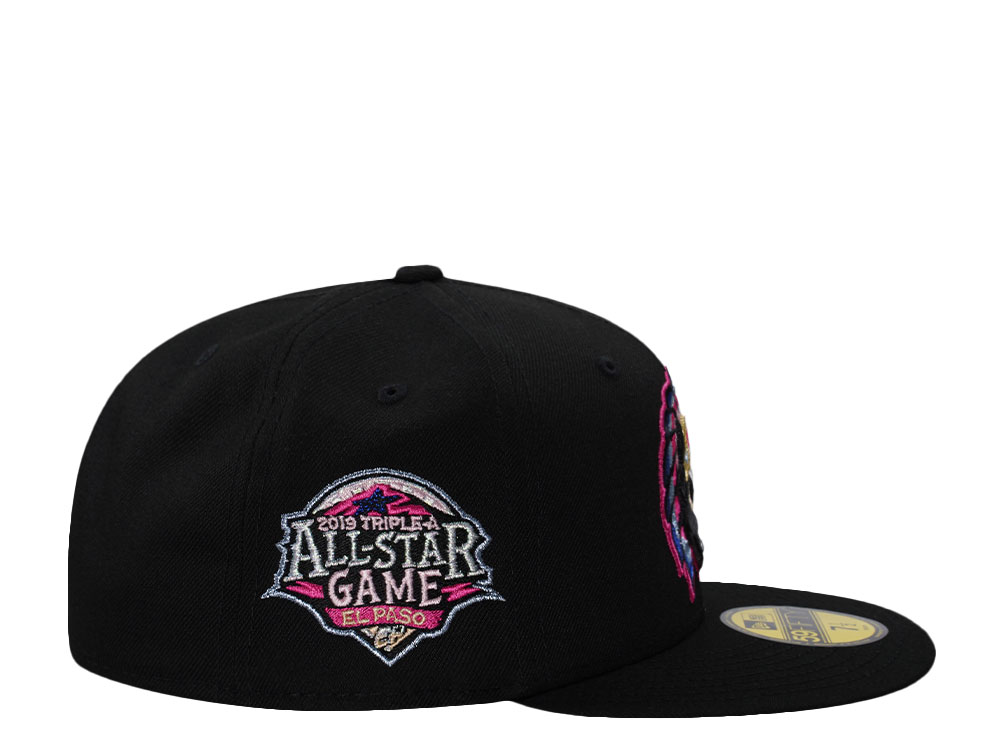 New Era El Paso Chihuahuas All Star Game 2019 Pink Black Prime Edition 59Fifty Fitted Casquette