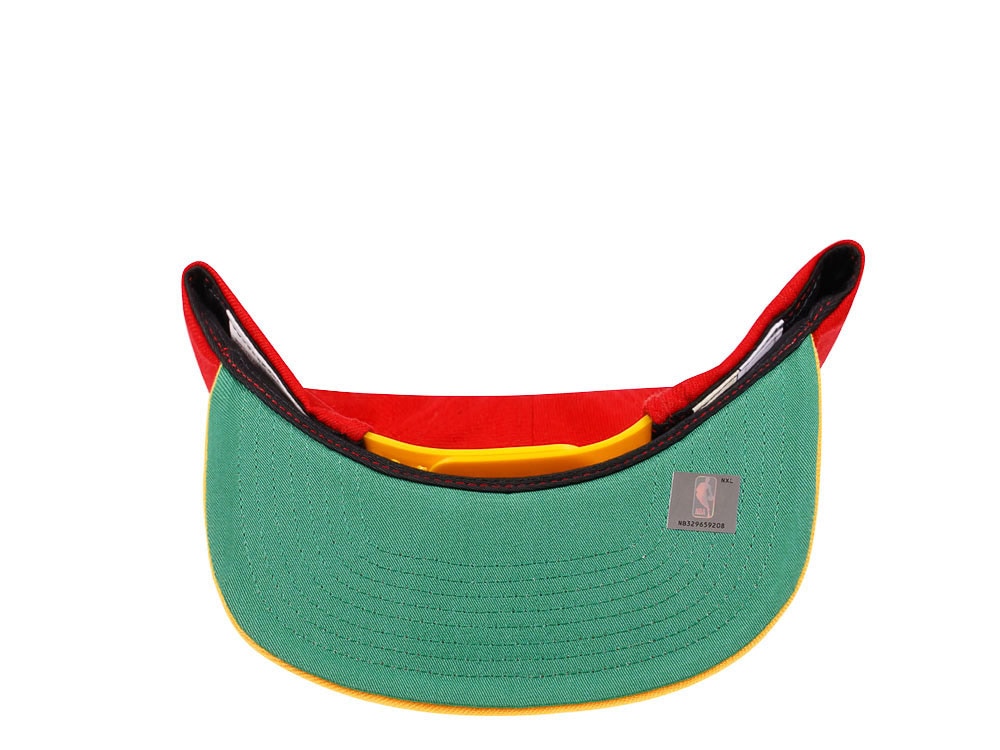 Mitchell & Ness Atlanta Hawks Hardwood Classics 2 Tone Snapback Casquette
