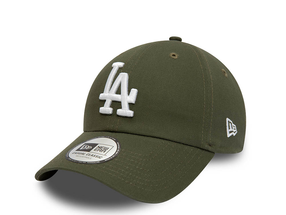 New Era Los Angeles Dodgers League Essential Olive 9Twenty Strapback Casquette