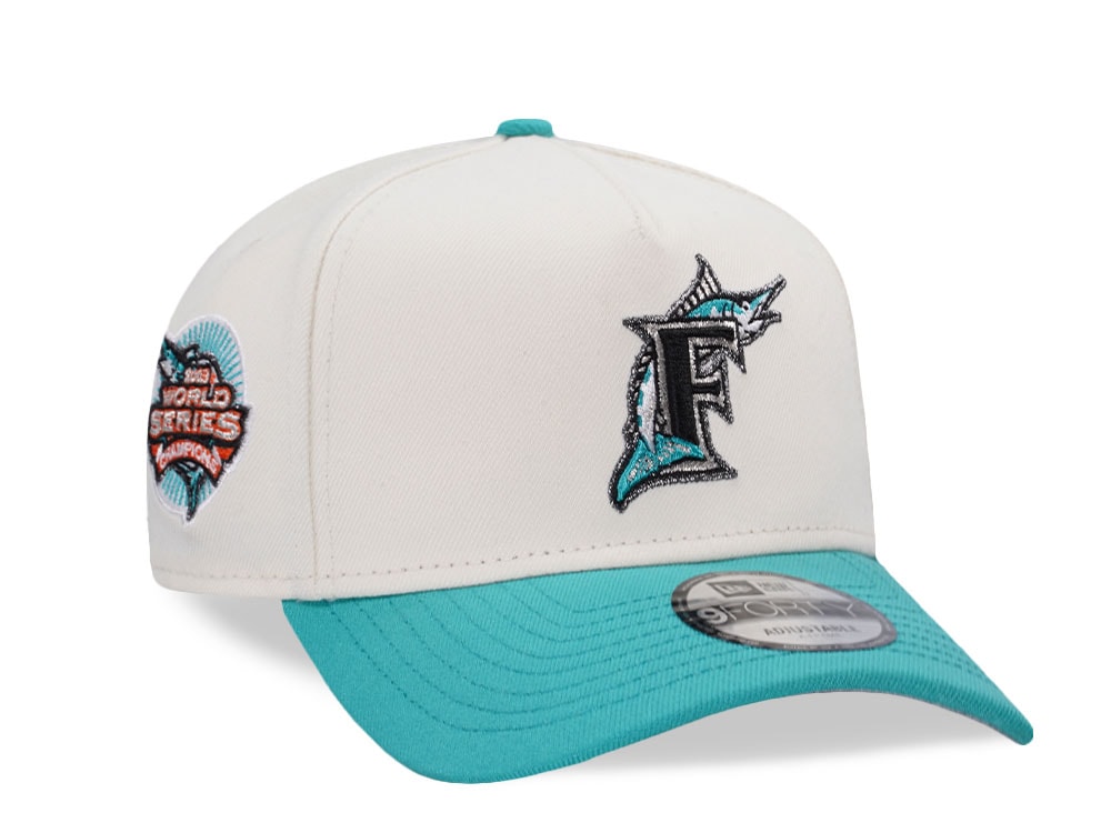 New Era Florida Marlins World Series 2003 Chrome Two Tone Edition 9Forty A Frame Snapback Casquette
