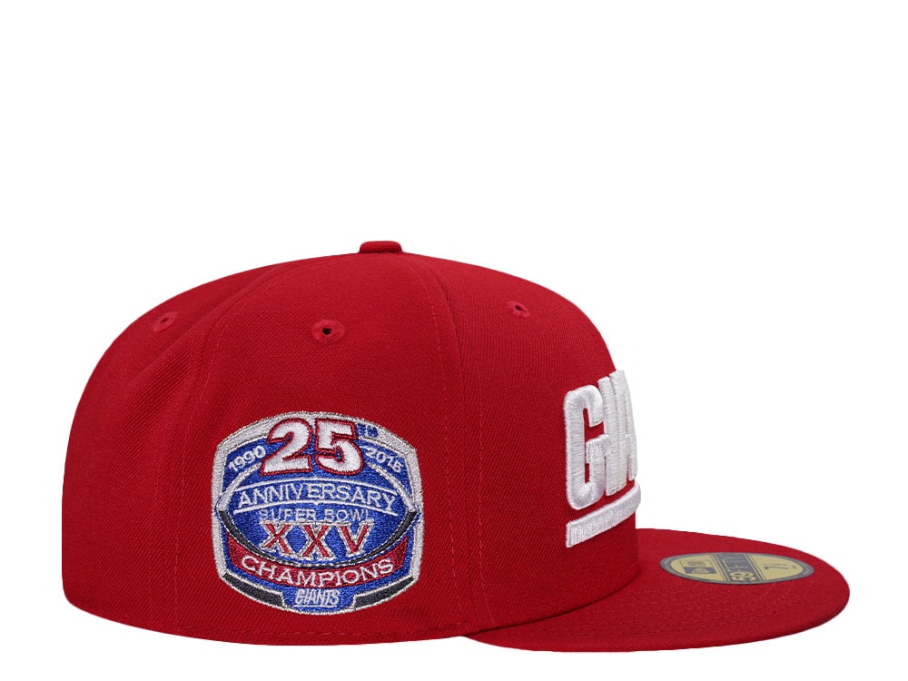 New Era New York Giants 25th Anniversary Red Prime Edition 59Fifty Fitted Casquette