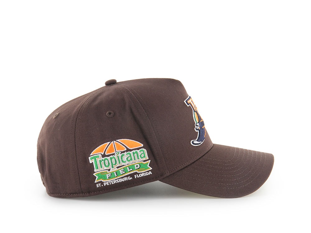 47Brand Tampa Bay Rays Cooperstwon Tropicana Field Brown Edition MVP Snapback Casquette
