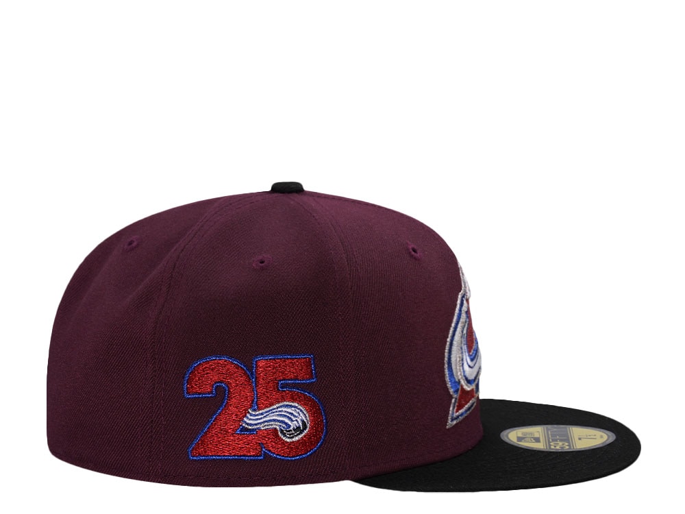 New Era Colorado Avalanche 25th Anniversary Maroon Two Tone Edition 59Fifty Fitted Casquette