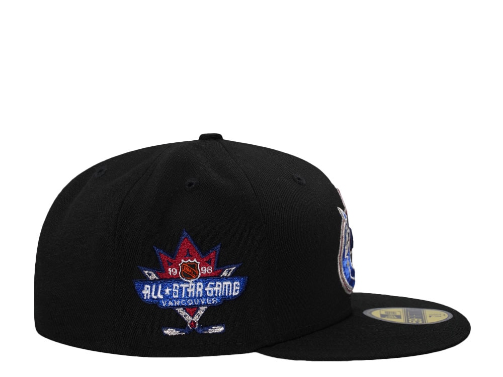 New Era Vancouver Canucks All Star Game 1998 Black Throwback Edition 59Fifty Fitted Casquette