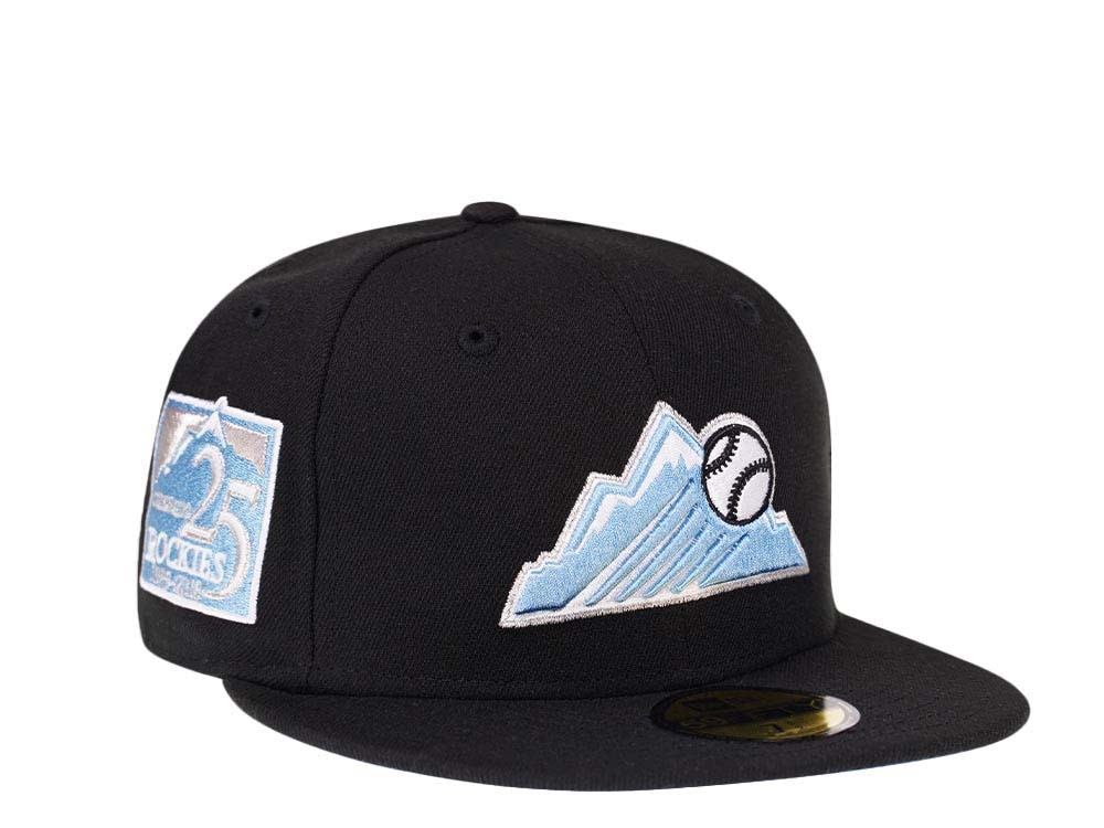 New Era Colorado Rockies 25th Anniversary Glacier Blue Silver Edition 59Fifty Fitted Casquette