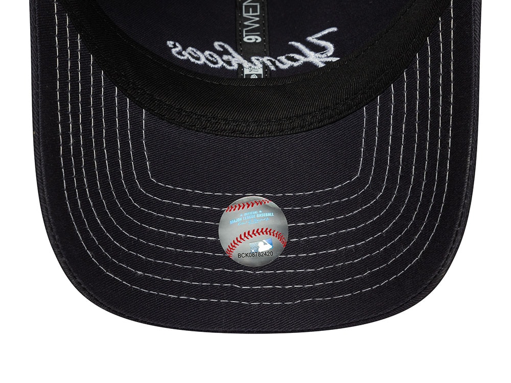 New Era New York Yankees Navy Contrast Stitch 9Twenty Snapback Casquette