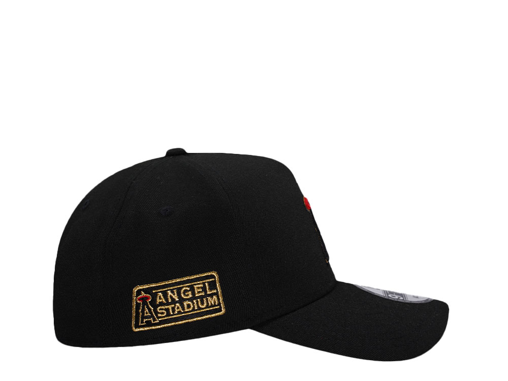 New Era Anaheim Angels Angels Stadium Black Gold 9Forty A Frame Snapback Casquette