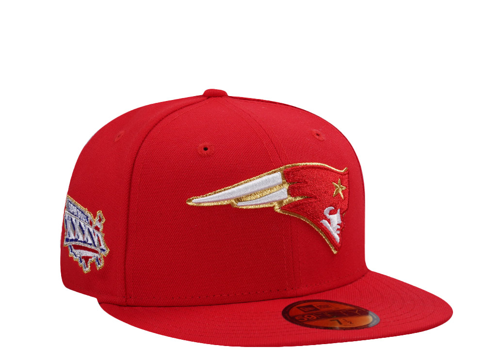 New Era New England Patriots Super Bowl XXXVI Red Prime Edition 59Fifty Fitted Casquette