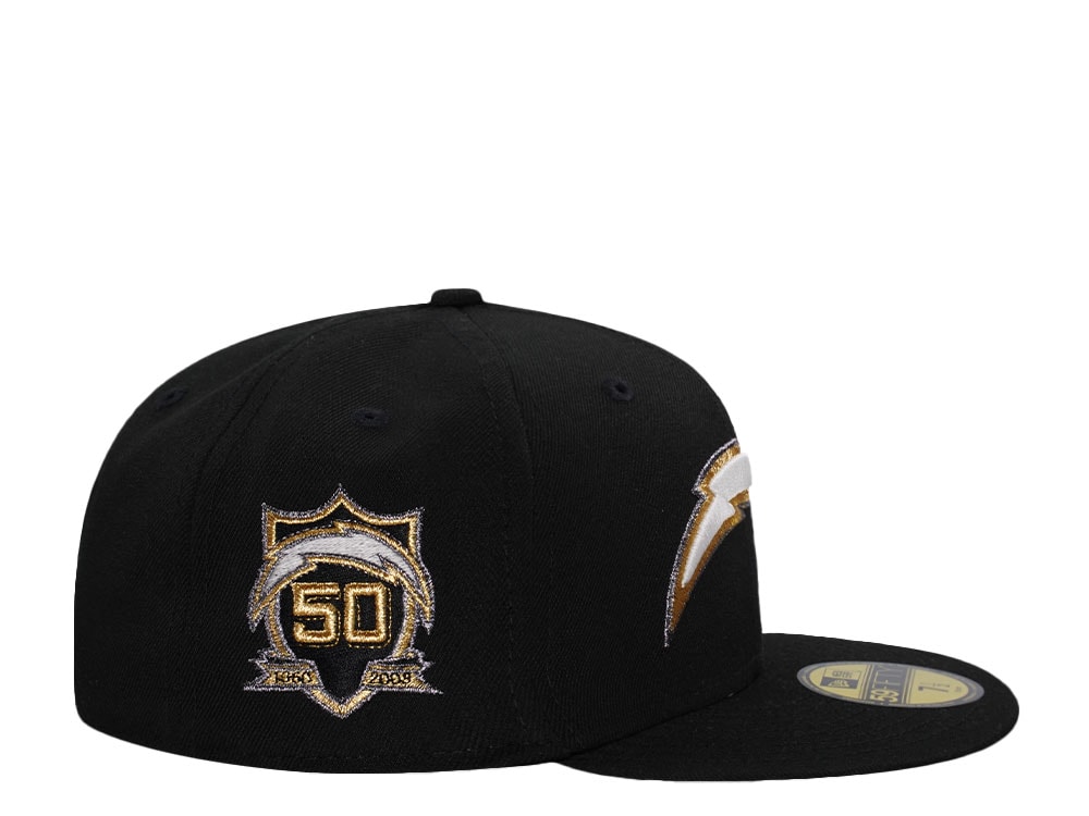 New Era Los Angeles Chargers 50th Anniversary Glow Black Prime Edition 59Fifty Fitted Casquette