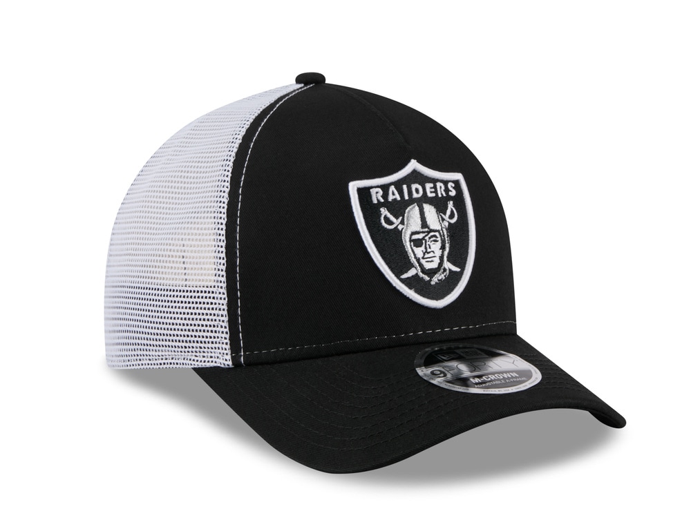 New Era Las Vegas Raiders Official Team Color Edition 9Forty M Crown A Frame Trucker Snapback Casquette