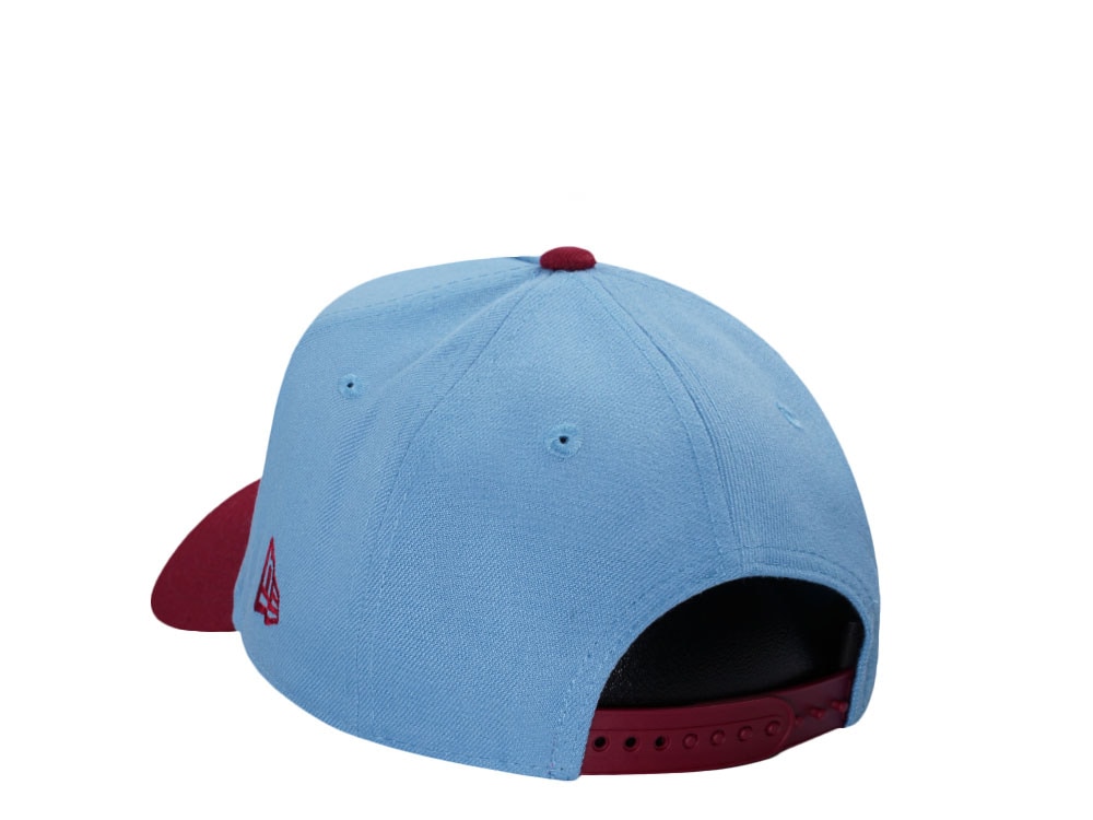 New Era Philadelphia Phillies Sky Blue Two Tone Edition 9Forty A Frame Snapback Casquette