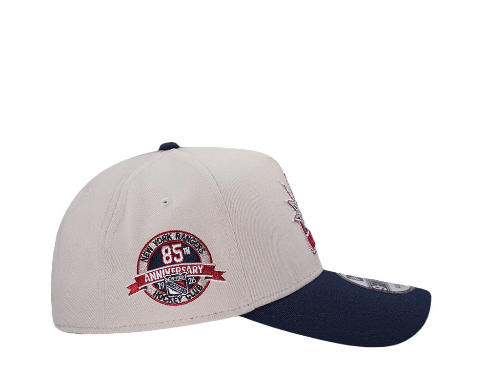 New Era New York Rangers 85th Anniversary Chrome Two Tone Edition 9Forty A Frame Snapback Casquette