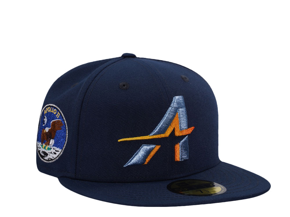 New Era Houston Astros Apollo 11 Ocean Blue Prime Edition 59Fifty Fitted Casquette