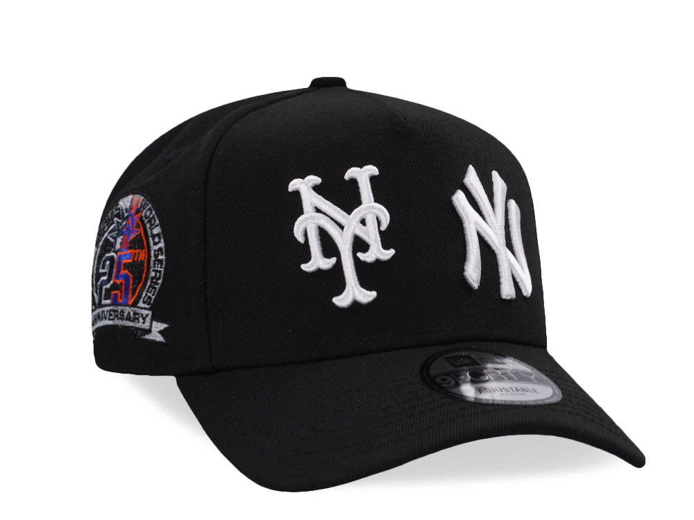 New Era New York Subway Series 25th Anniversary Black Edition 9Forty A Frame Snapback Casquette