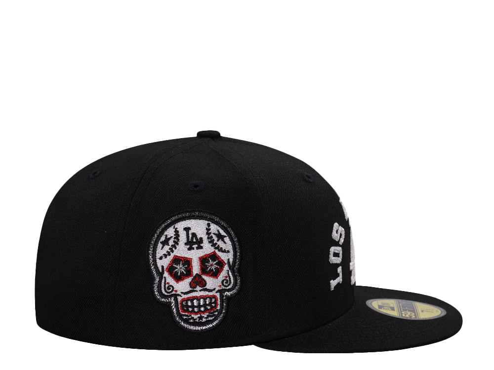 New Era Los Angeles Dodgers Skull Black Prime Edition 59Fifty Fitted Casquette