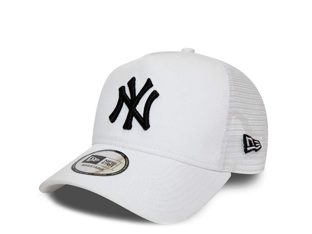 New Era New York Yankees White A Frame Trucker Snapback Casquette