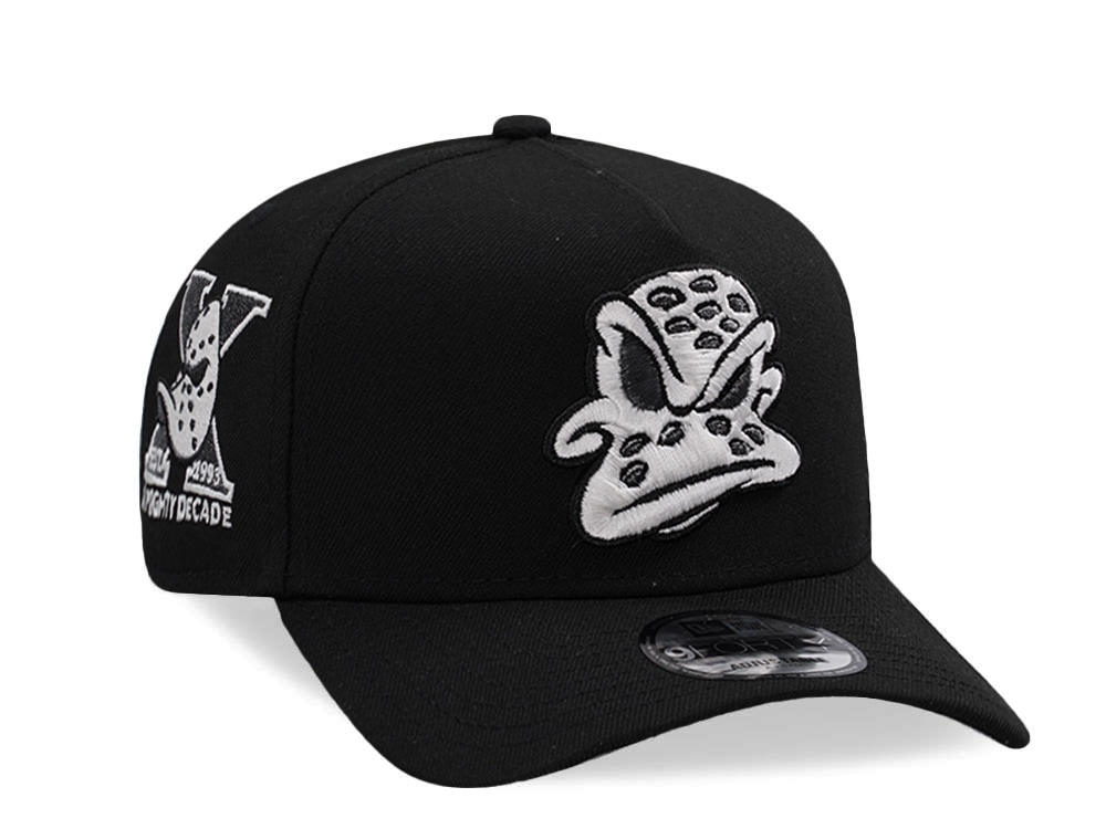 New Era Anaheim Ducks 10th Anniversary Black Prime Edition 9Forty A Frame Snapback Casquette
