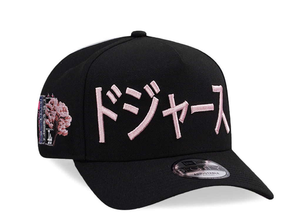 New Era Los Angeles Dodgers Tokyo Series Black Prime Edition 9Forty A Frame Snapback Casquette