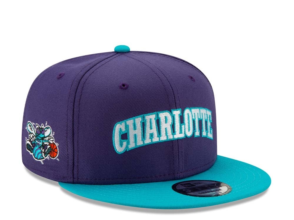 New Era Charlotte Hornets Script Hardwood Classic 9Fifty Snapback Casquette