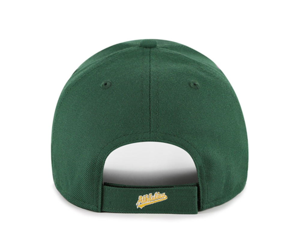 47 Brand Oakland Athletics Ballpark Script Green Edition MVP Strapback Casquette