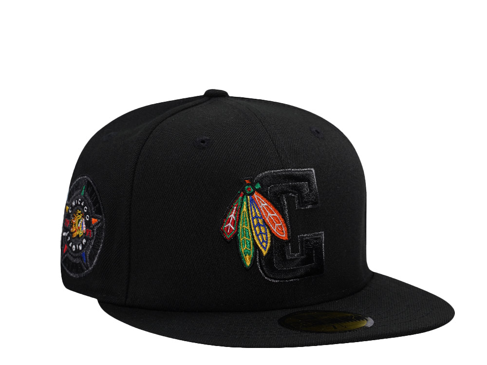 New Era Chicago Blackhawks All Star Game 1991 Blackout Prime Edition 59Fifty Fitted Casquette