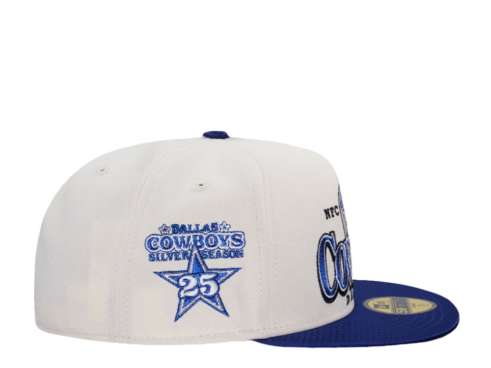 New Era Dallas Cowboys 25 Seasons Satin Brim Two Tone Edition 59Fifty AFrame Fitted Casquette