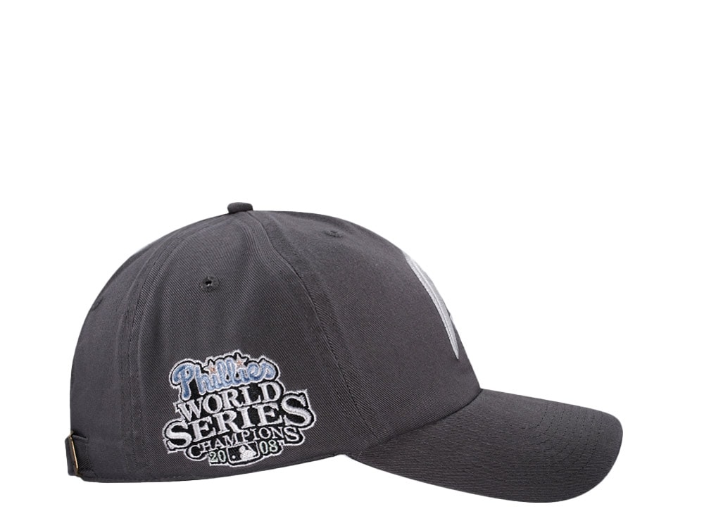 47Brand Philadelphia Phillies World Series Champions 2008 Graphite Clean up Strapback Casquette