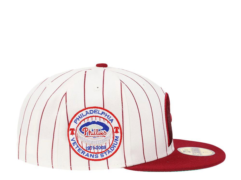 New Era Philadelphia Phillies Veterans Stadium Pinstripe Heroes Elite Edition 59Fifty Fitted Casquette