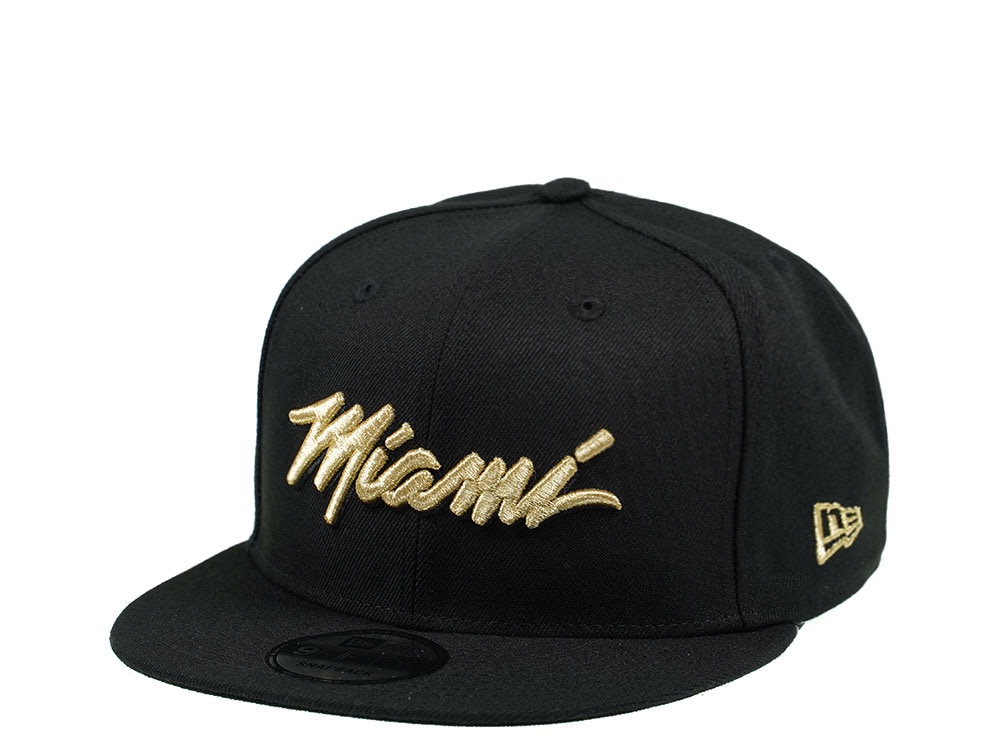 New Era Miami Heat Vice Edition Gold 9Fifty Snapback Casquette