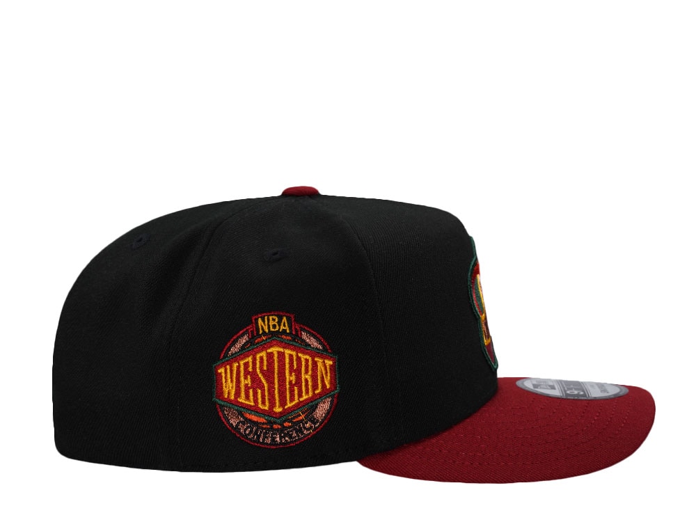 New Era Seattle Supersonics NBA Western Conference Black Two Tone Edition 9Fifty A Frame Snapback Casquette