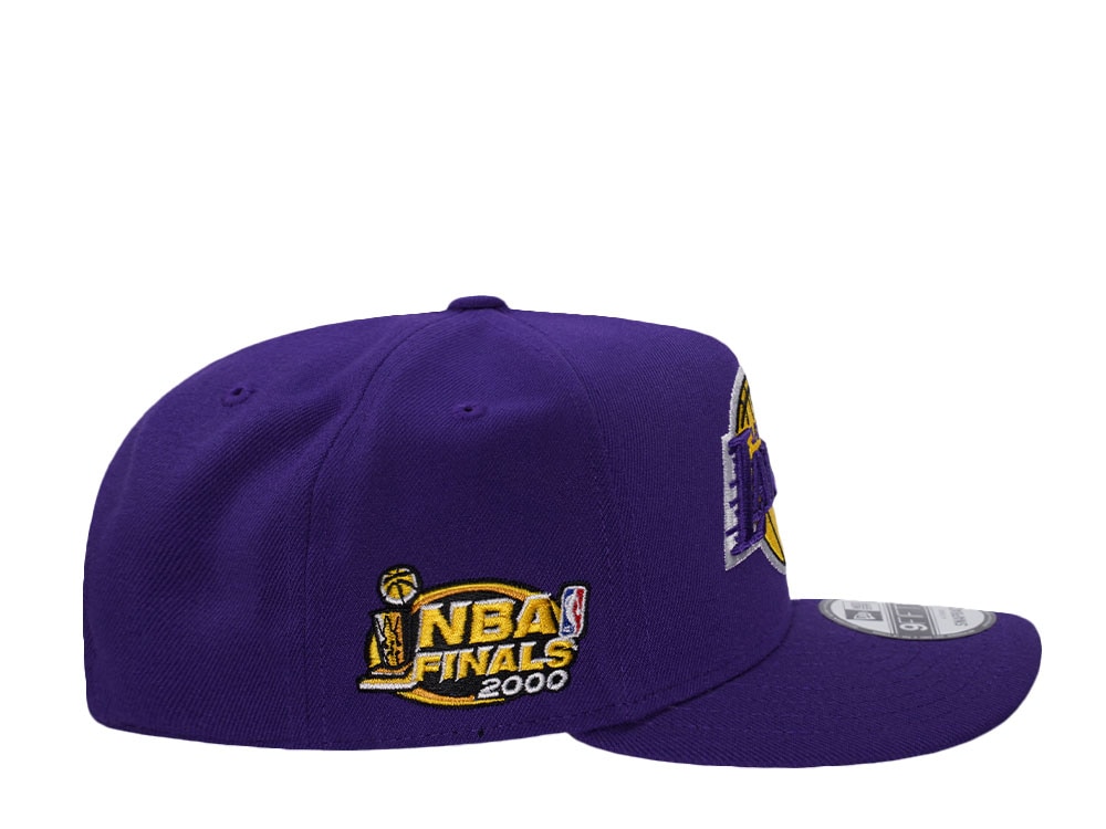 New Era Los Angeles Lakers NBA Finals 2000 Purple Prime Edition 9Fifty A Frame Snapback Casquette