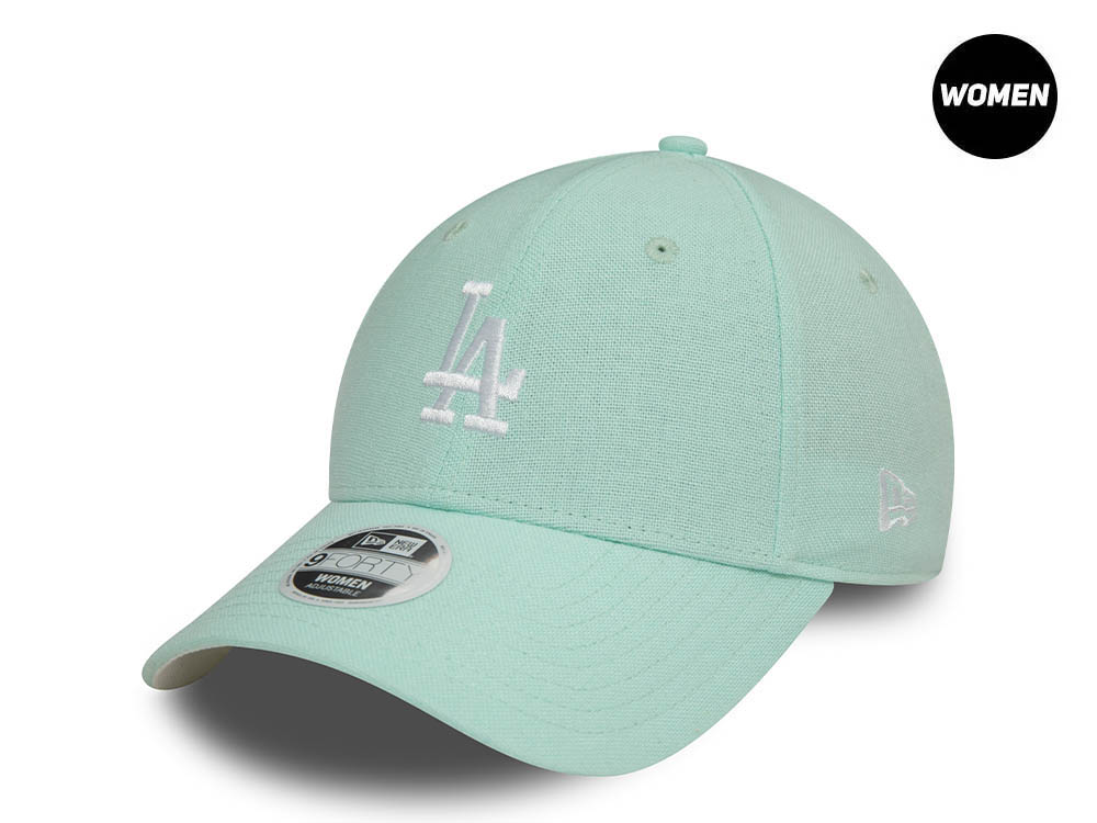 New Era Los Angeles Dodgers Teal Linen Womens 9Forty Strapback Casquette