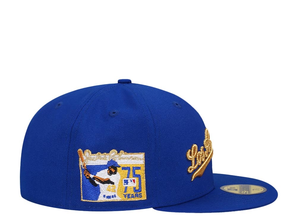 New Era Los Angeles Dodgers Jackie Robinson 75 Years Black Gold Edition 59Fifty Fitted Casquette