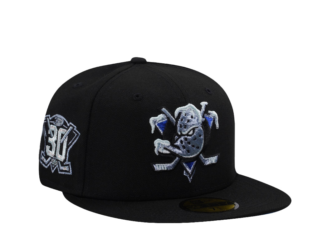New Era Anaheim Ducks 30th Anniversary Black Prime Edition 59Fifty Fitted Casquette