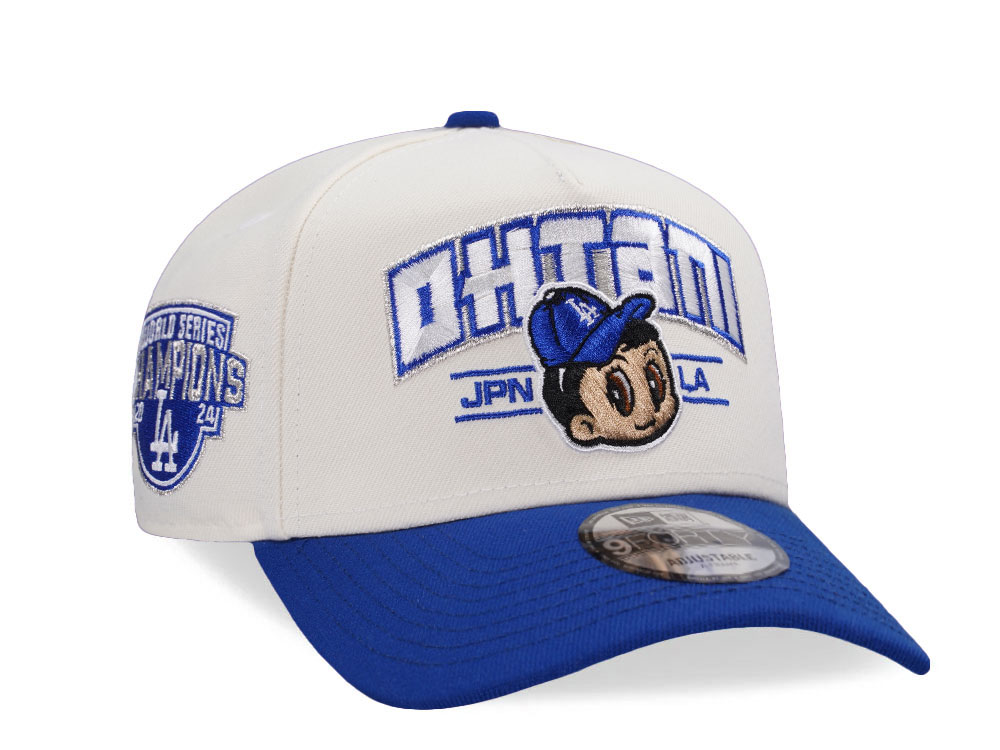 New Era Los Angeles Dodgers Ohtani World Series Champs 2024 Chrome Two Tone Edition 9Forty A Frame Snapback Casquette