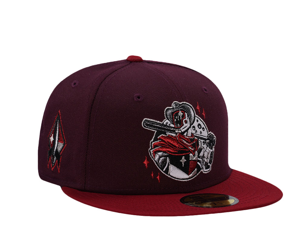 New Era Sugarland Space Cowboys Maroon Two Tone Edition 59Fifty Fitted Casquette
