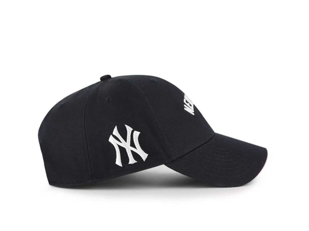 47 Brand New York Yankees Ballpark Script Navy Edition MVP Strapback Casquette